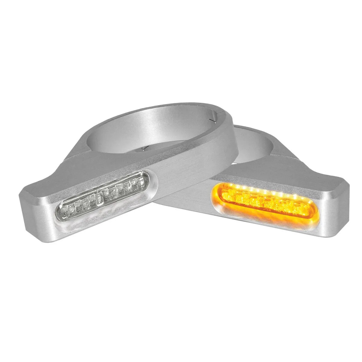 HeinzBikes LED indicator pair ZC-Line Classic for fork 39-41mm silver
