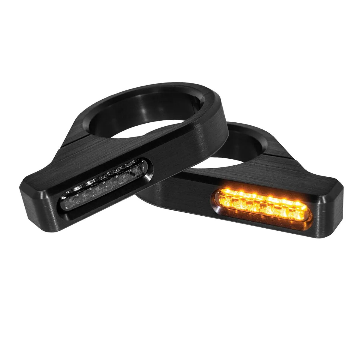 HeinzBikes LED indicator pair ZC-Line Classic for fork 47-49mm black