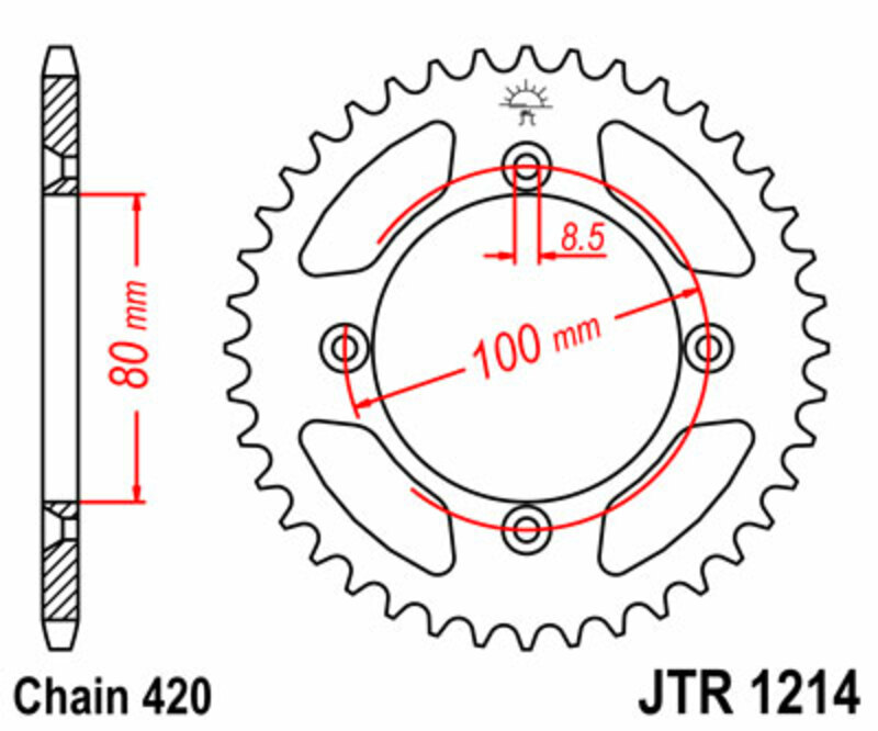 Couronne JT. acier standard 1214 - 420