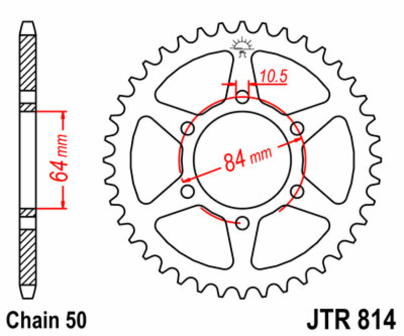 Couronne JT. acier standard 814 - 530