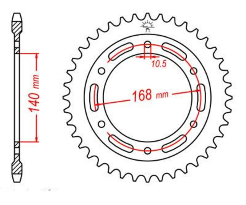 Couronne JT. acier standard 3 - 525