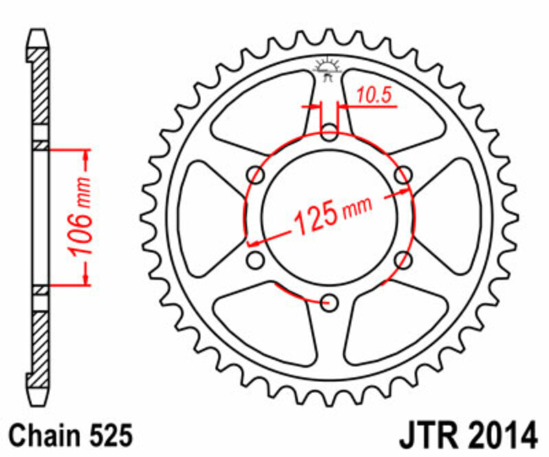 Couronne JT. acier standard 2014 - 525