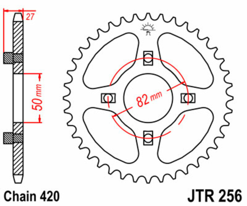 Couronne JT. acier standard 256 - 420