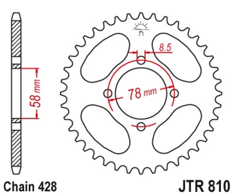 Couronne JT. acier standard 810 - 428