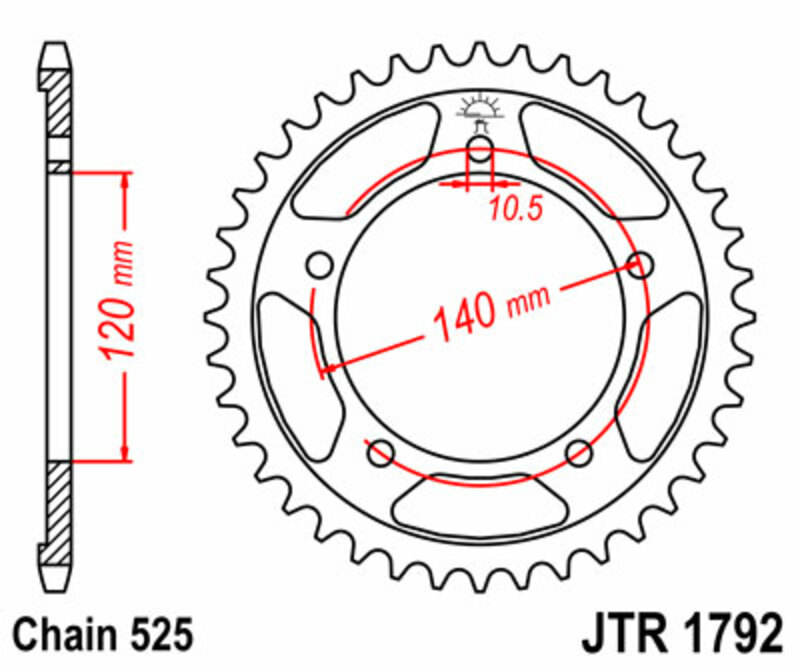 Couronne JT. acier standard 1792 - 525