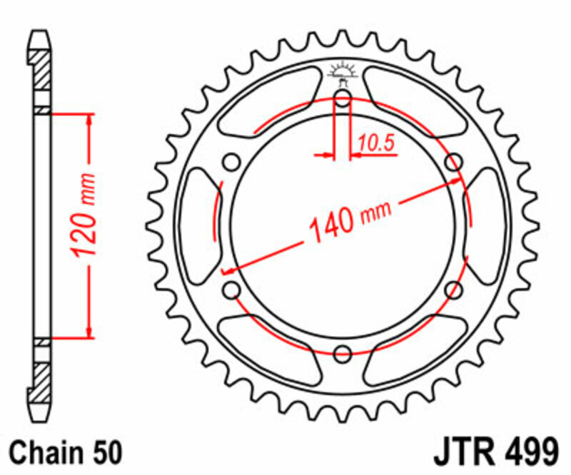 Couronne JT. acier standard 499 - 530
