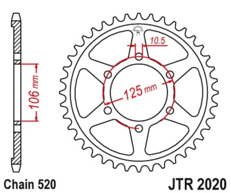Couronne JT. acier standard 2020 - 520