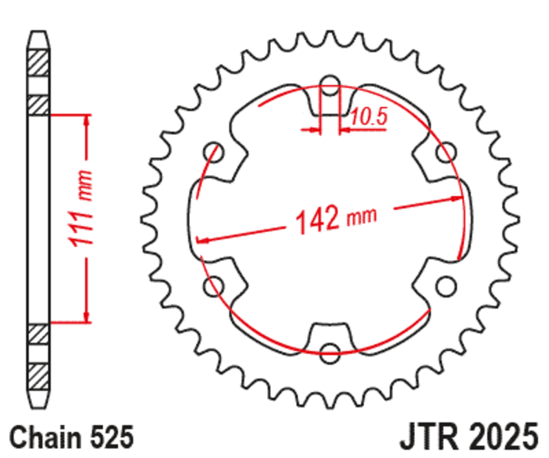 Couronne JT. acier standard 2025 - 525