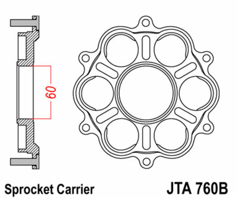 Couronne JT. Support de - 6 Silentbloc