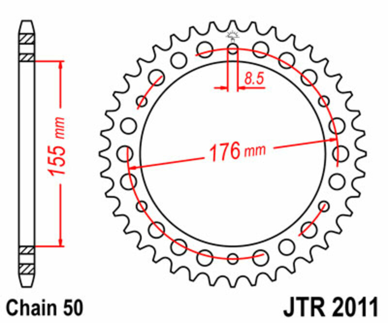 Couronne JT. acier standard 2011 - 530
