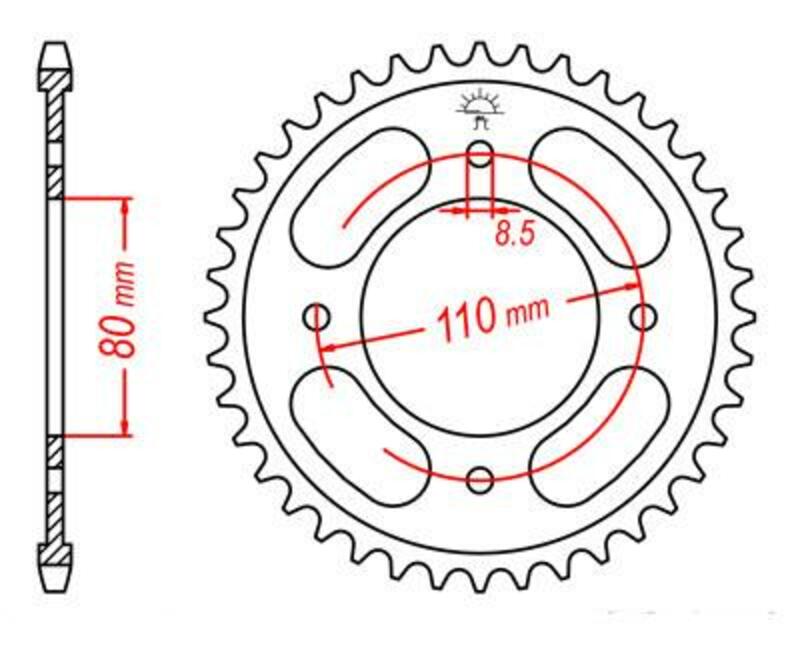 Couronne JT. acier standard 1219 - 428