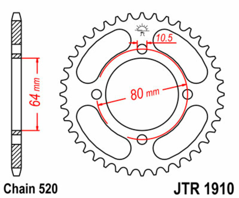 Couronne JT. acier standard 1910 - 520