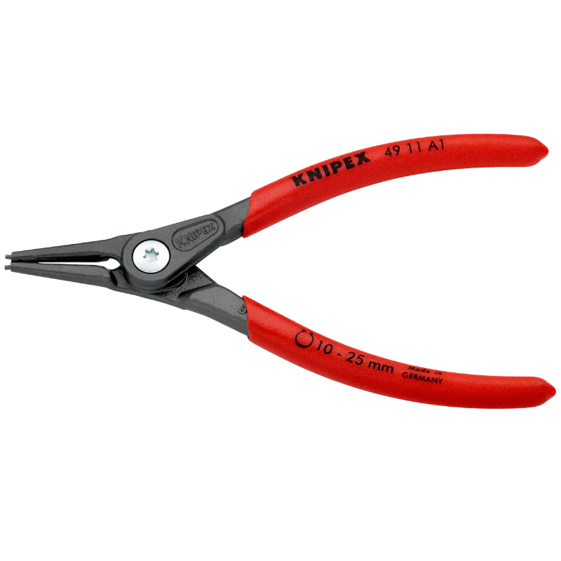 Pince à circlips Knipex EXTERIEUR PRO 140mm DIAM 10 A 25mm GRIS ANTIROUILLE POINTE 1,3mm DROITE 49 11 A1 MADE IN GERMANY