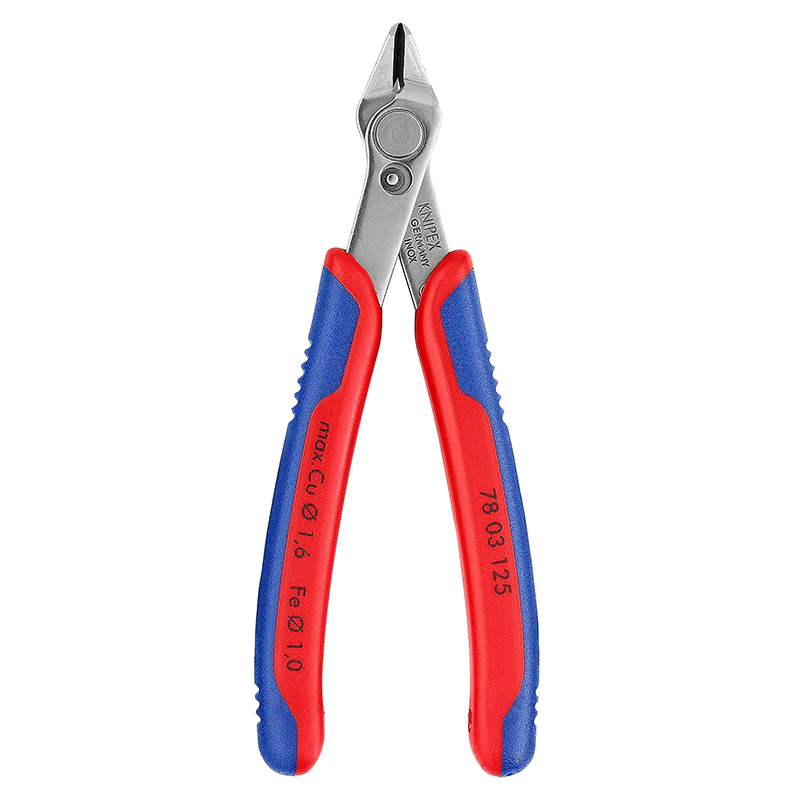 Pince coupante Knipex PRO SUPER KNIPS 125mm CHROME ULTRA FINE ELECTRONIQUE MECANIQUE PRECISION POIGNEE ERGONOMIQUE 78 03 125 MADE IN GERMANY