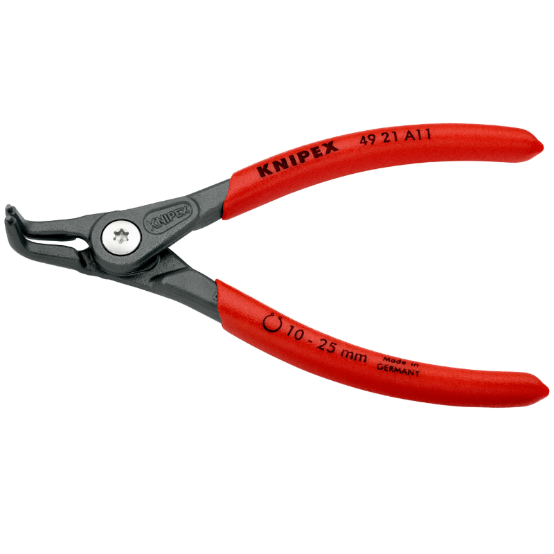 Pince à circlips Knipex EXTERIEUR PRO 140mm DIAM 10 A 25mm GRIS ANTIROUILLE POINTE 0,9mm COUDEE 49 21 A01 MADE IN GERMANY