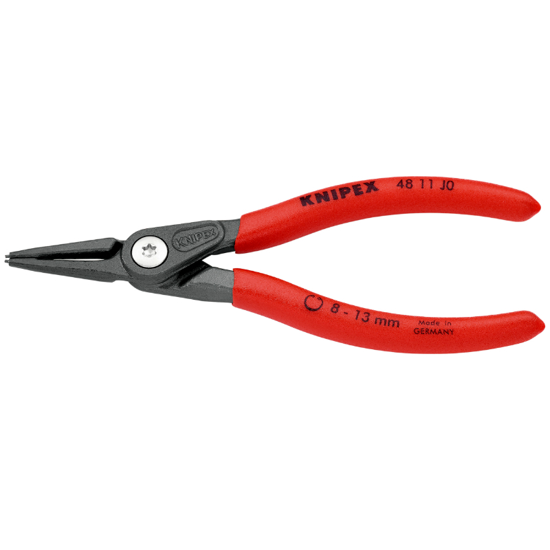 Pince à circlips Knipex INTERIEUR PRO 140mm DIAM 8 A 13mm GRIS ANTIROUILLE POINTE 0,9mm DROITE 48 11 J0 MADE IN GERMANY