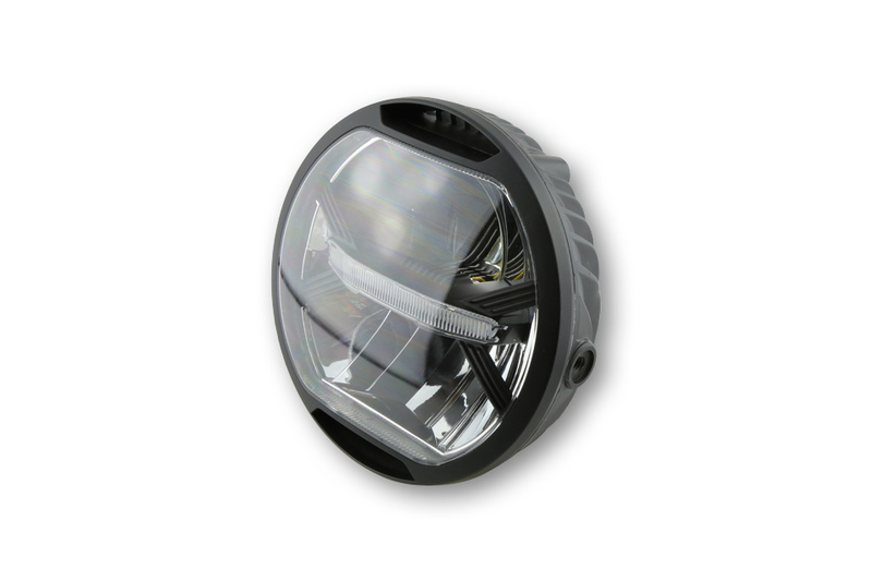 Phare avant Koso LED Headlight, Black, Side Mount