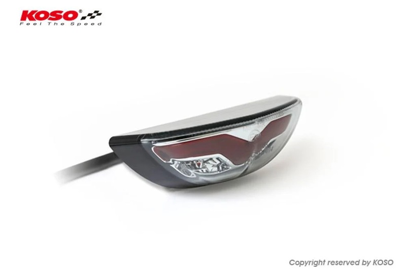 Feux arrière Koso Led-Taillight, Smoke GT-03, e-mark.