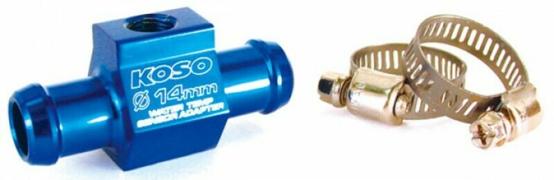 Sonde de température Koso Adaptateur températue eau durite Ø14mm