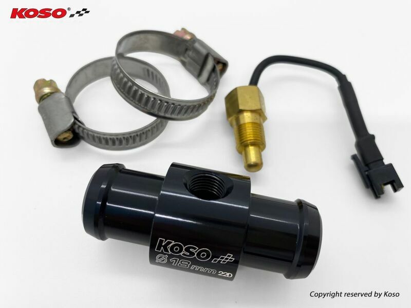 Adaptateur pour sonde de température Koso Adaptateur eau durite Ø18mm
