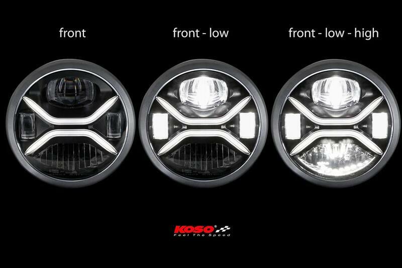 Phare avant Koso Insert LED XENITH - fixation latérale