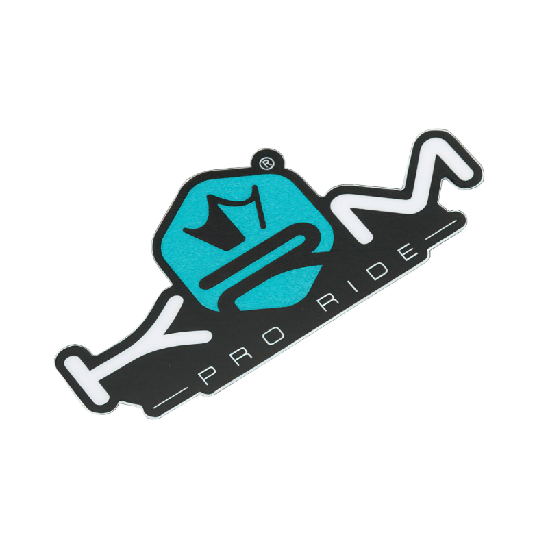 Sticker plaque phare KRM 80x40 mm BLEU TURQUOISE