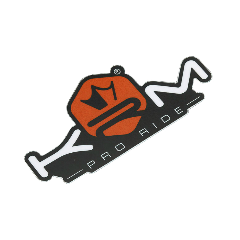 Sticker plaque phare KRM 80x40 mm ORANGE