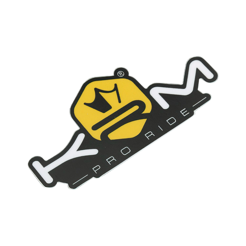 Sticker plaque phare KRM 80x40 mm JAUNE