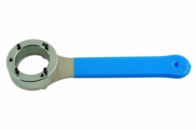 Outil maintien de balancier hydraulique Laser Tools Clé immobilisation pignon vilebrequin 4 ergots