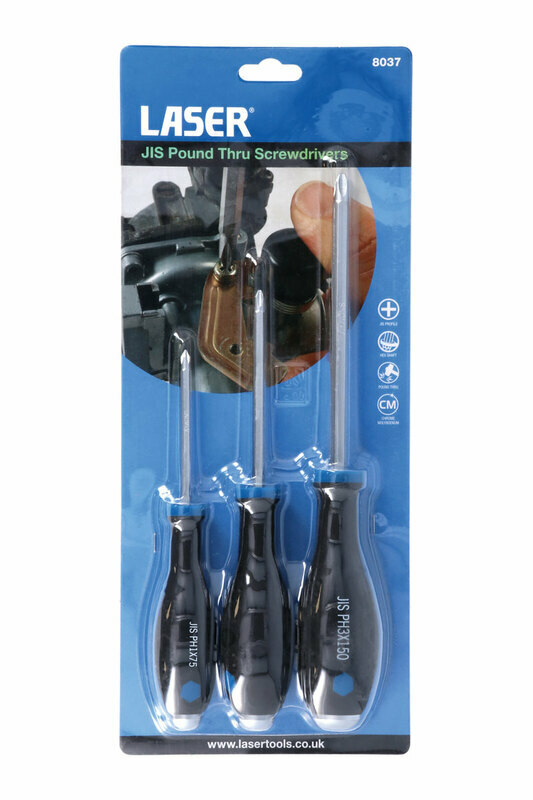Tournevis Laser Tools impact JIS - 3 pièces