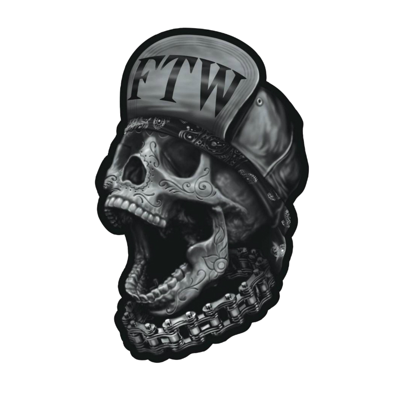 Planche de stickers Lethal Threat MINI TETE MORT FTW 60x80mm