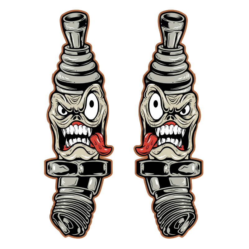 Planche de stickers Lethal Threat MINI SPARKY PLUGS 60x80mm