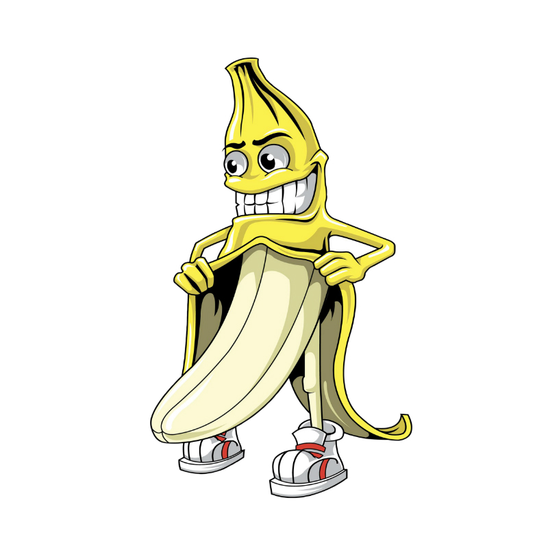Planche de stickers Lethal Threat MINI VILAIN BANANA 60x80mm
