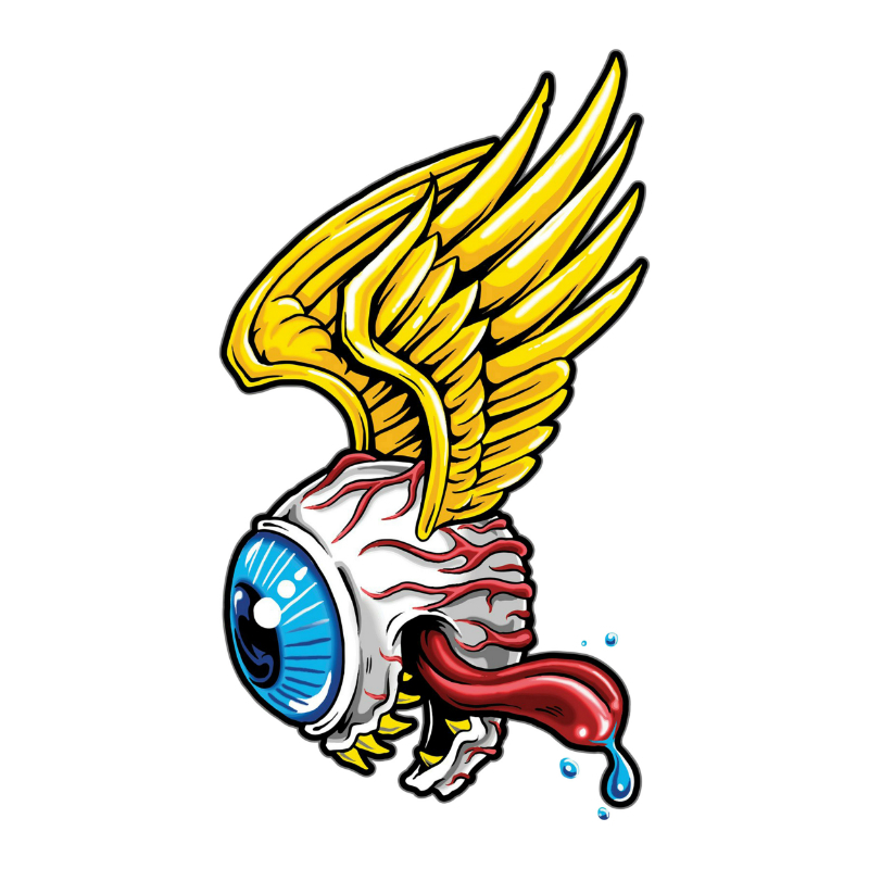 Planche de stickers Lethal Threat MINI MOTOR MONSTER EYEBALL 60x80mm
