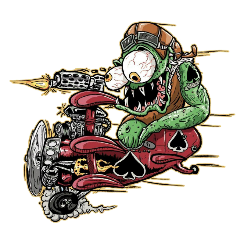 Planche de stickers Lethal Threat MINI RED BARON MONSTER 60x80mm