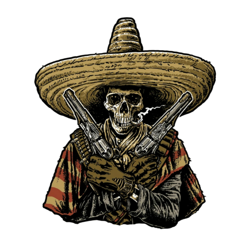 Planche de stickers Lethal Threat MINI DEVIL BANDIDO 60x80mm