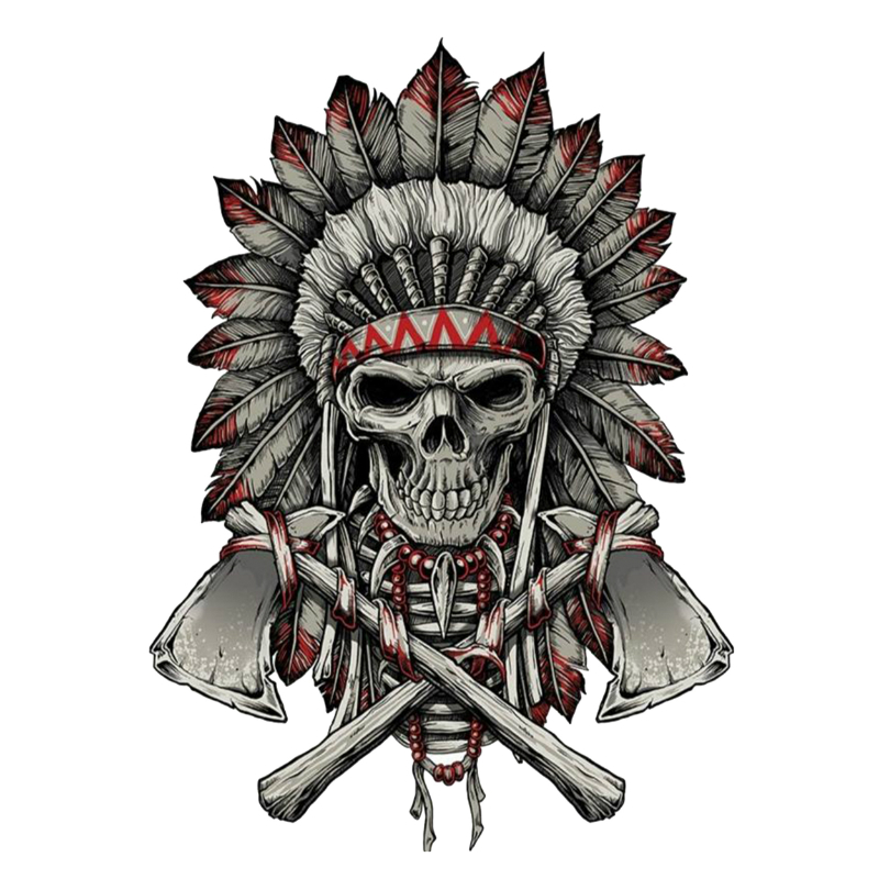 Planche de stickers Lethal Threat MINI RENEGADE SKULL 60x80mm