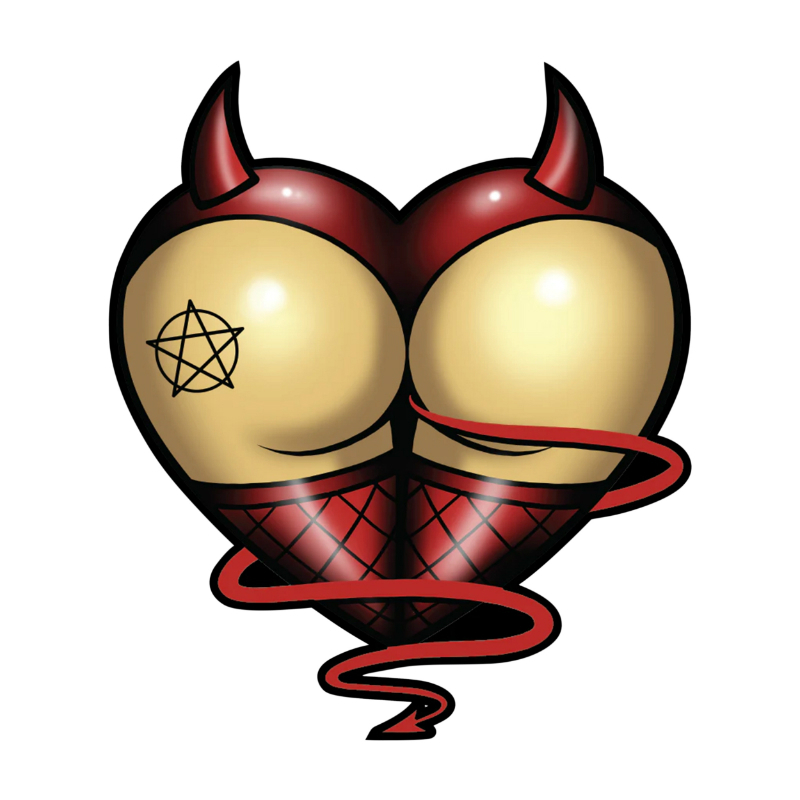Planche de stickers Lethal Threat MINI DEVIL ASS 60x80mm