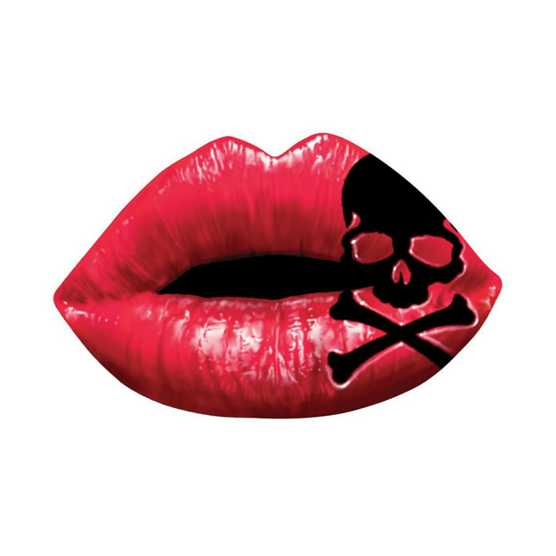 Planche de stickers Lethal Threat MINI CROSSBONE LIPS 60x80mm