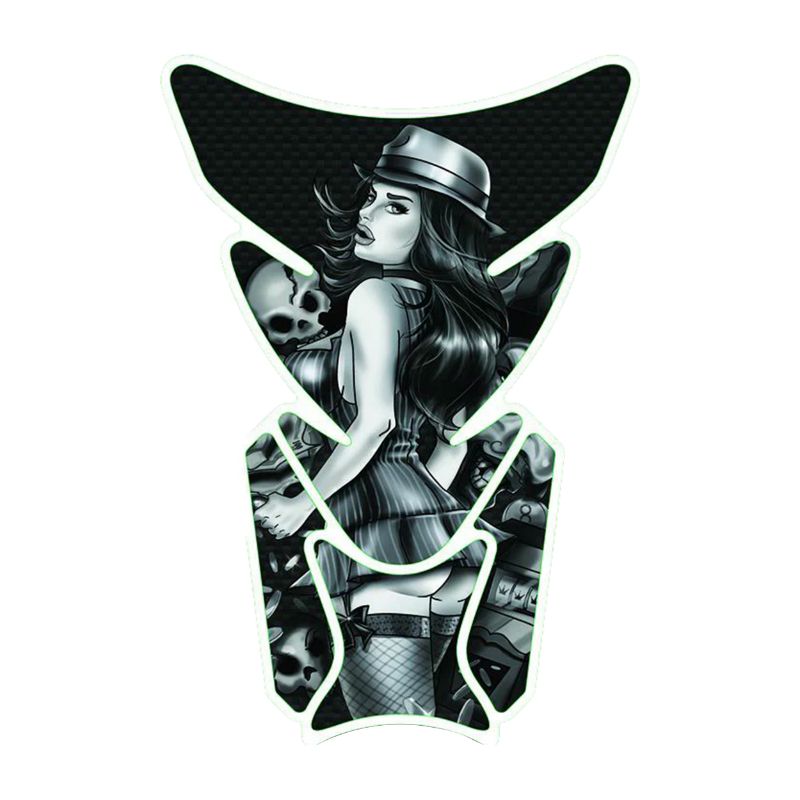 Protège réservoir Lethal Threat PROTECTION MOTO GANGSTER GIRL 180x220mm LT70103