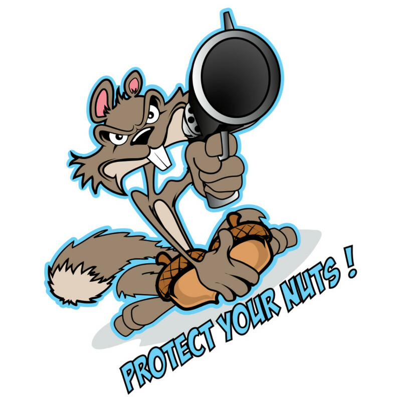 Planche de stickers Lethal Threat MINI VILAIN ECUREUIL GUN 60x80mm