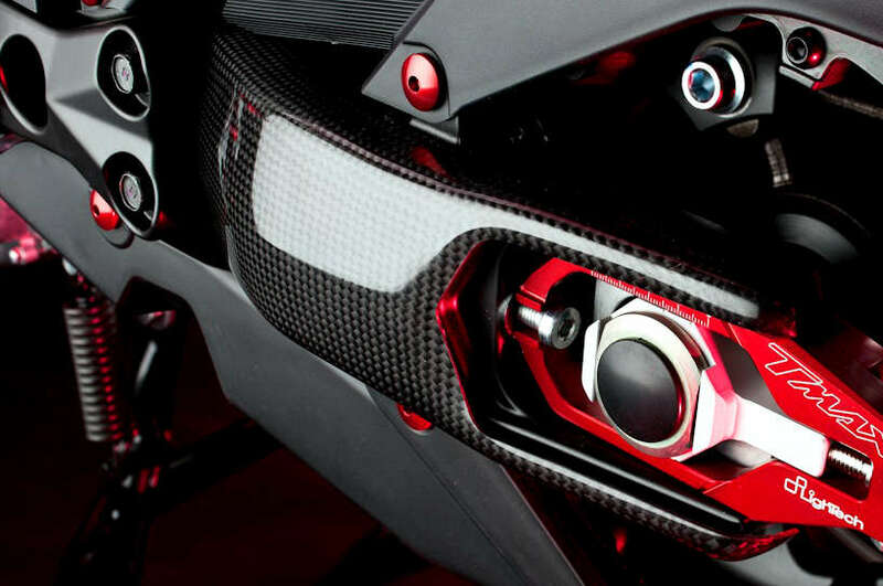 Protection Bras Oscillant LighTech Protection de bras oscillant carbone brillant