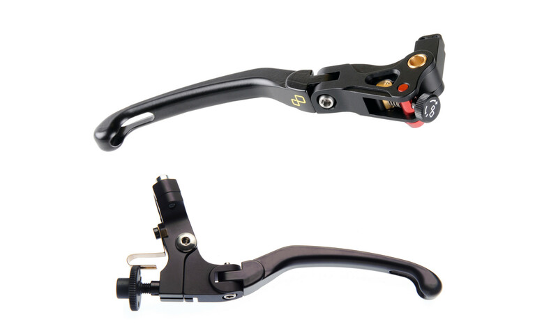 Leviers de frein et d'embrayage LighTech repliables/réglables magnésium