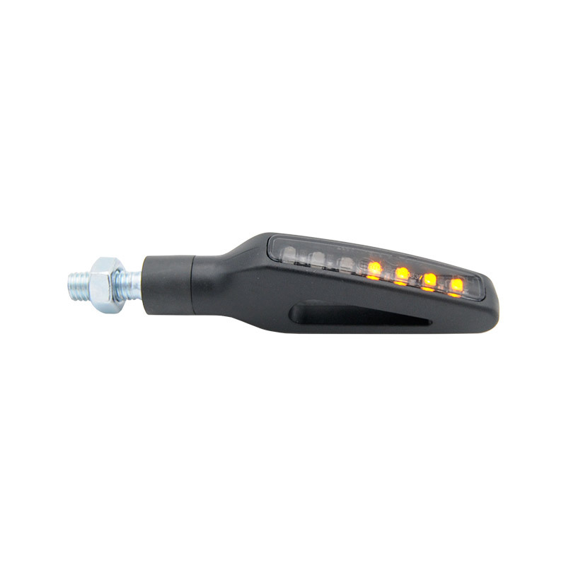 Clignotant LighTech Led plastique ABS noir séquentiel (La paire)