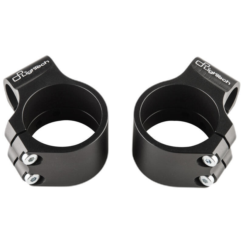 Adaptateur Guidon LighTech Ø47 hauteur +0mm/déport +40mm/10° noir