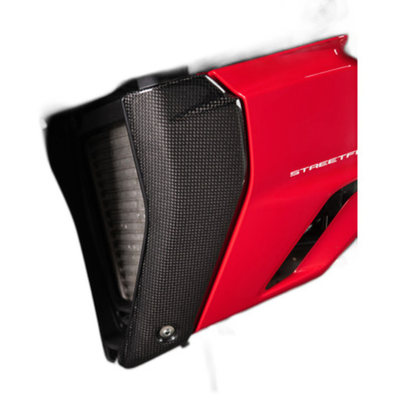 Protection de radiateur LighTech d'huile carbone brillant