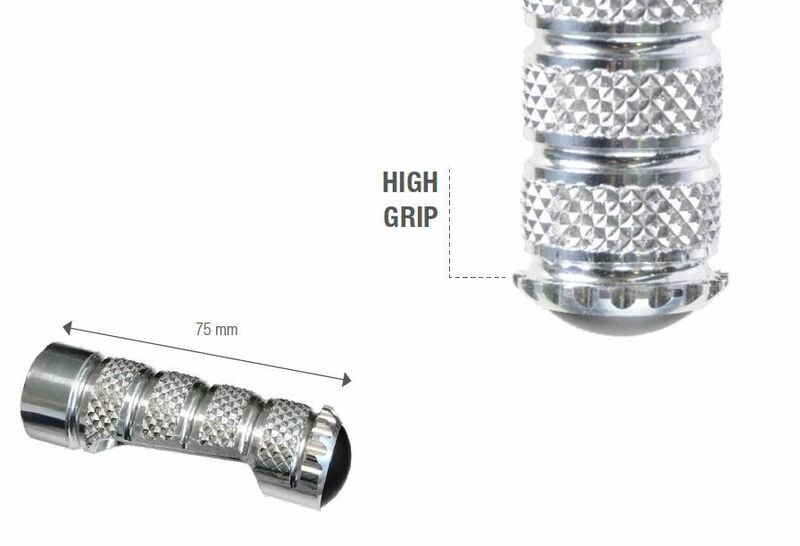 Repose-pieds LighTech M8x25 argent