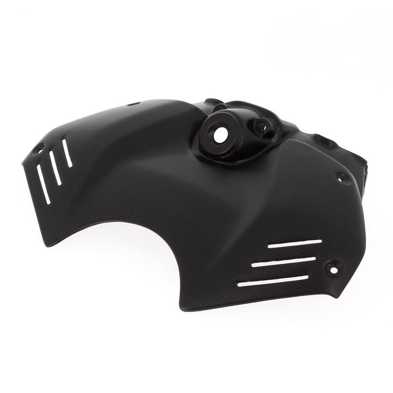 Protège réservoir LighTech couvre clé integré carbone mat
