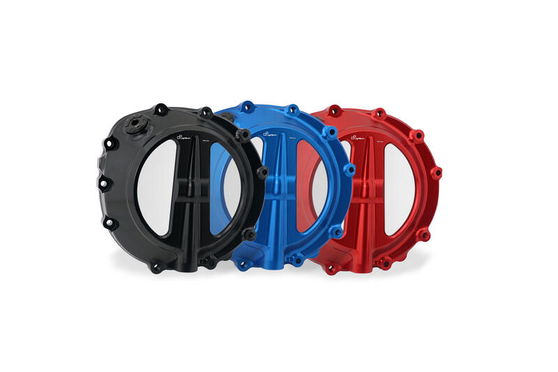 LIGHTECH Protection Moteur LighTech Couvercle transparent de carter d'embrayage — rouge