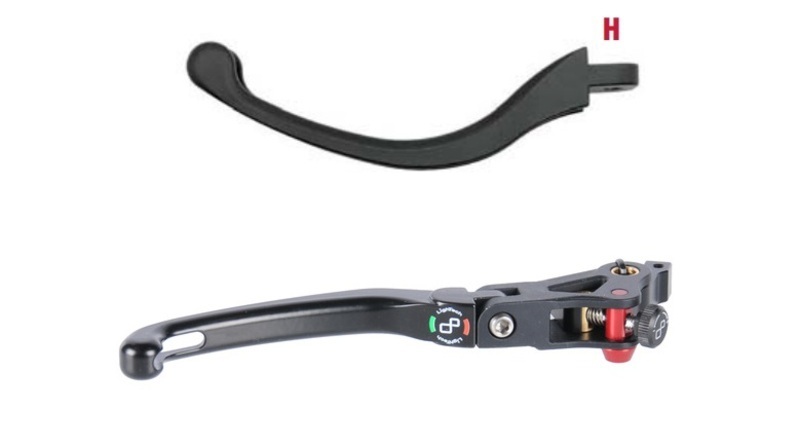 LIGHTECH Levier de frein LighTech repliable type H — noir
